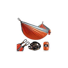 NATUREFUN CH--T-0004 Portable Hammock Nylon Grey Orange