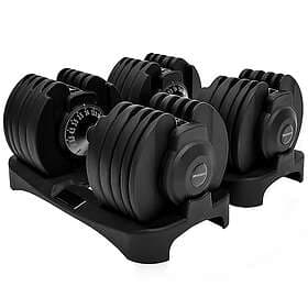 BRAINGAIN Smart-Click Adjustable Dumbbell Pair 2x24-40kg