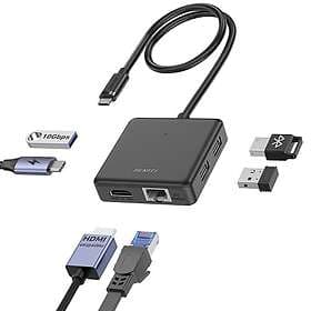 Benfei 6-in-1 USB-C Multiport Adapter (000399black)