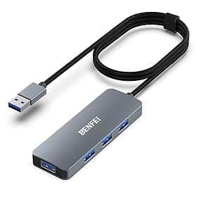 Benfei USB 4-Port USB 3.0 Hub (000305grey-1M)