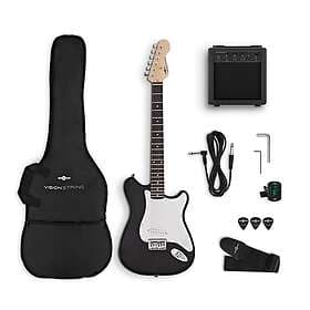 Gear4music VISIONSTRING Electric Guitar Pack Black