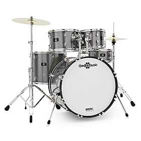 Gear4music BDK-22 Rock Drum Kit Silver Sparkle