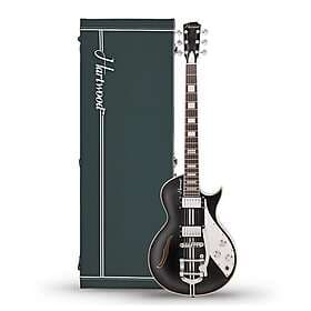 Hartwood Speedway Vibrato Electric Guitar & Hard Case Black