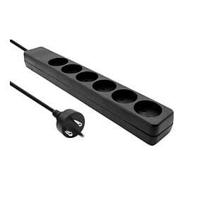 MicroConnect Power Strip 6-Way 3m MC-GRU0603DKB
