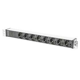 Digitus DN-95410 8-Way Surge Protected Power Strip 2m