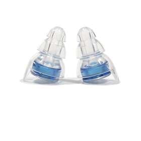 INF 387058 Blue Silicone Noise Reducing Earplugs for Sleep and Swimming 3 Size