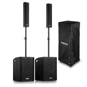 Vonyx VX1080BT Active Column Line Array Speaker System with Subwoofer