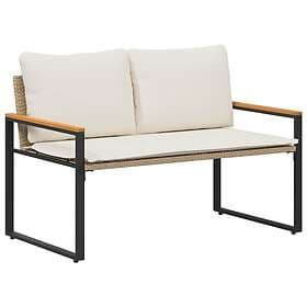 vidaXL Rattan Bench 115x65x72cm 42026943