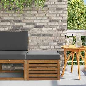 vidaXL Footstool Solid Acacia Wood 900487