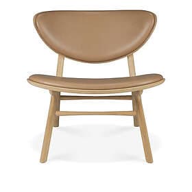 Ethnicraft Eye Lounge Chair Lacquered Oak Leather