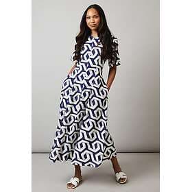 Principles Geo Print Seam Detail Midi Dress