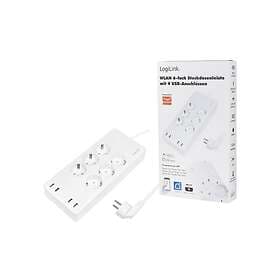 LogiLink SH0105 6-Way with USB Power Strip 1.8m