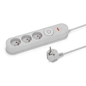 Montis MT137-1,5 3-Way Surge Protected Power Strip 1.5m