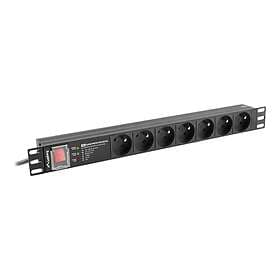 Lanberg RackMount 7-Way Power Strip 2m PDU-PRO-07E-0200-BK