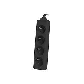 Lanberg 4-Way Power Strip 1.5m PS0-04E-0150-BK