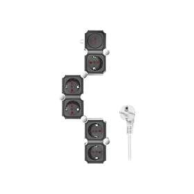 LogiLink 5-Way Surge Protected Power Strip 1.5m LPS277