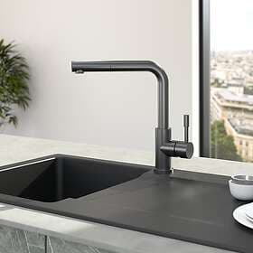 Villeroy & Boch Steel Shower Kitchen Mixer Tap 96970105 (Anthracite)