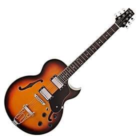 Gear4music San Diego Semi Acoustic Guitar Sunburst