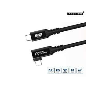MicroConnect USB3.2CC2-A USB-C to USB-C Cable USB 3.2 Gen 2x2 Angled 2m