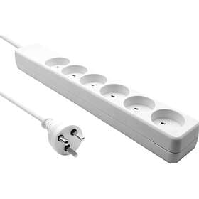 ProXtend Danish 6-Way Power Strip 1m KIT6-KIT01W