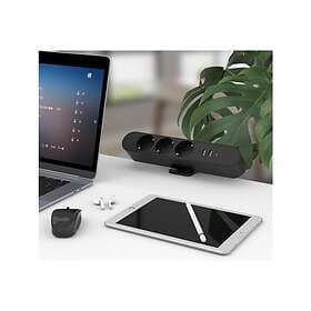 MicroConnect Clamp-Mountable 6-Way with USB and USB-C Power Strip 1.8m MC-MDPS-E