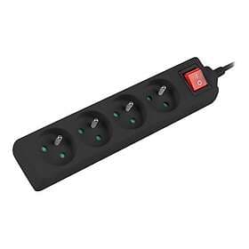 Lanberg PS1-04E-0150-BK 4-Way Power Strip 1.5m Z076269