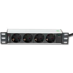 Techly I-CASE M10-4D 4-Way Power Strip 1.8m