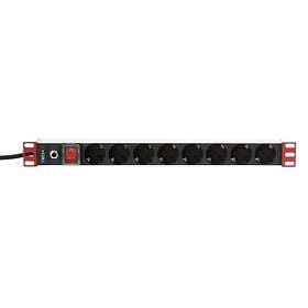 Techly I-CASE STRIP-61UDIT 8-Way Power Strip