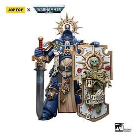 Joy Toy Warhammer 40k Ultramarines Primaris Captain with Relic Shield and Power 
