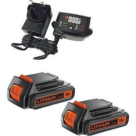 Black & Decker Battery and Charger Pack 18V 2.0Ah 2-pack