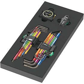 Wera 5150140001 Torx Hex Key and Stabila Tape Measure Set 20pcs