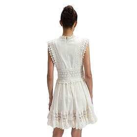 Lee 112380547 Sleeveless Ruffle Lace A Line Dress