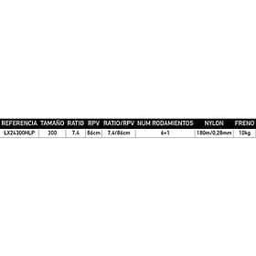 Daiwa Lexa 2024 Mer 300 Hl P Ratio: 7.4:1