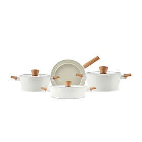 Karaca Swiss Crystal Almond 1000016170001 Cookware Set 7pcs