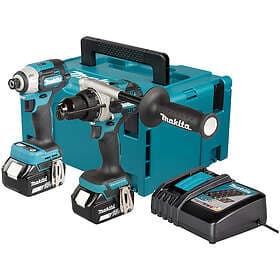 Makita DLX2566TJ Cordless Brushless Combi Drill and Impact Driver Kit (2x5.0Ah)