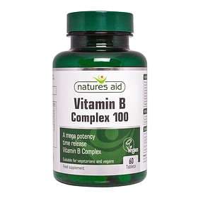 Natures Aid Mega Vitamin B Complex 100 60 Tablets