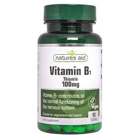 Natures Aid Vitamin B1 Thiamin 100mg 90 Tablets