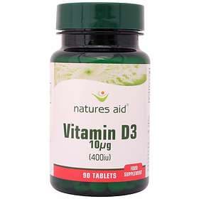 Natures Aid Vitamin D3 10mcg (400IU) 90 Tablets