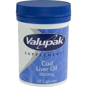 Valupak Cod Liver Oil 1000mg 30 Capsules