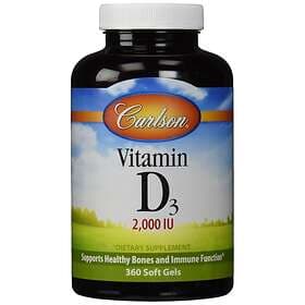 Carlson Labs Vitamin D3 2000IU 360 Capsules