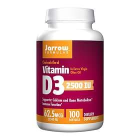 Jarrow Formulas Vitamin D3 2500IU 100 Capsules