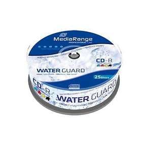 MediaRange CD-R 700MB 52x 25-pack Cakebox Professional Line Waterguard