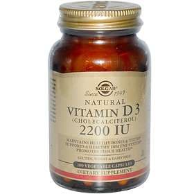 Solgar Natural Vitamin D3 55mcg 2200IU 100 Capsules