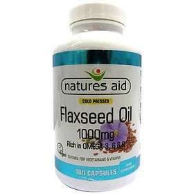 Natures Aid Flaxseed Oil 1000mg 180 Capsules
