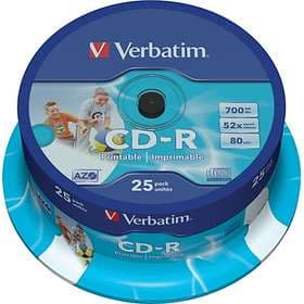 Verbatim CD-R 700MB 52x 25-pack Cakebox Wide Inkjet