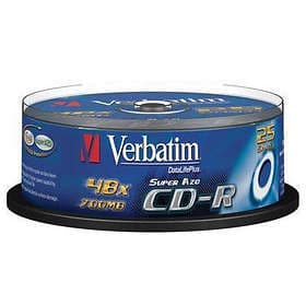 Verbatim CD-R 700MB 52x 25-pack Cakebox