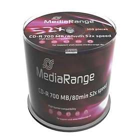 MediaRange CD-R 700MB 52x 100-pack Cakebox