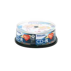 Philips CD-R 700MB 52x 25-pack Cakebox
