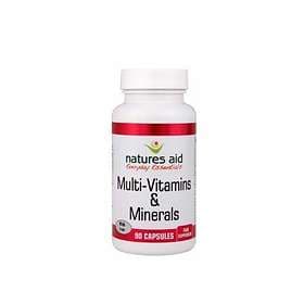 Natures Aid Multi-Vitamins & Minerals with Iron 90 Capsules