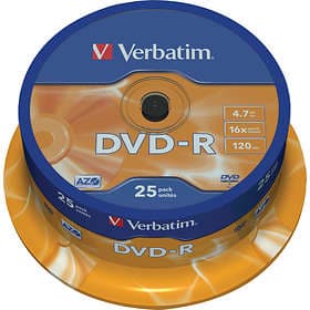 Verbatim DVD-R 4.7GB 16x 25-pack Cakebox